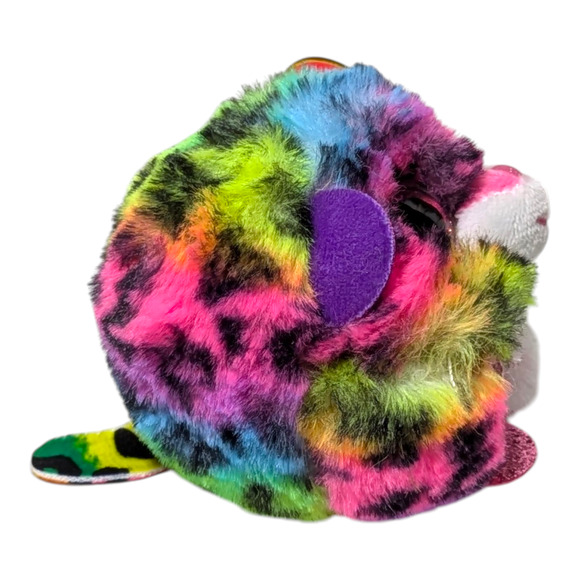 Dotty -The Leopard - Ty Puffies Collection - NWT - Bright Colorful Plushie - Picture 7 of 8